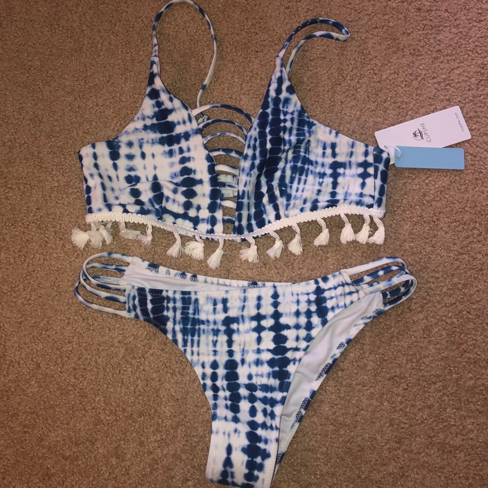 NWT Cupshe tie dye bikini